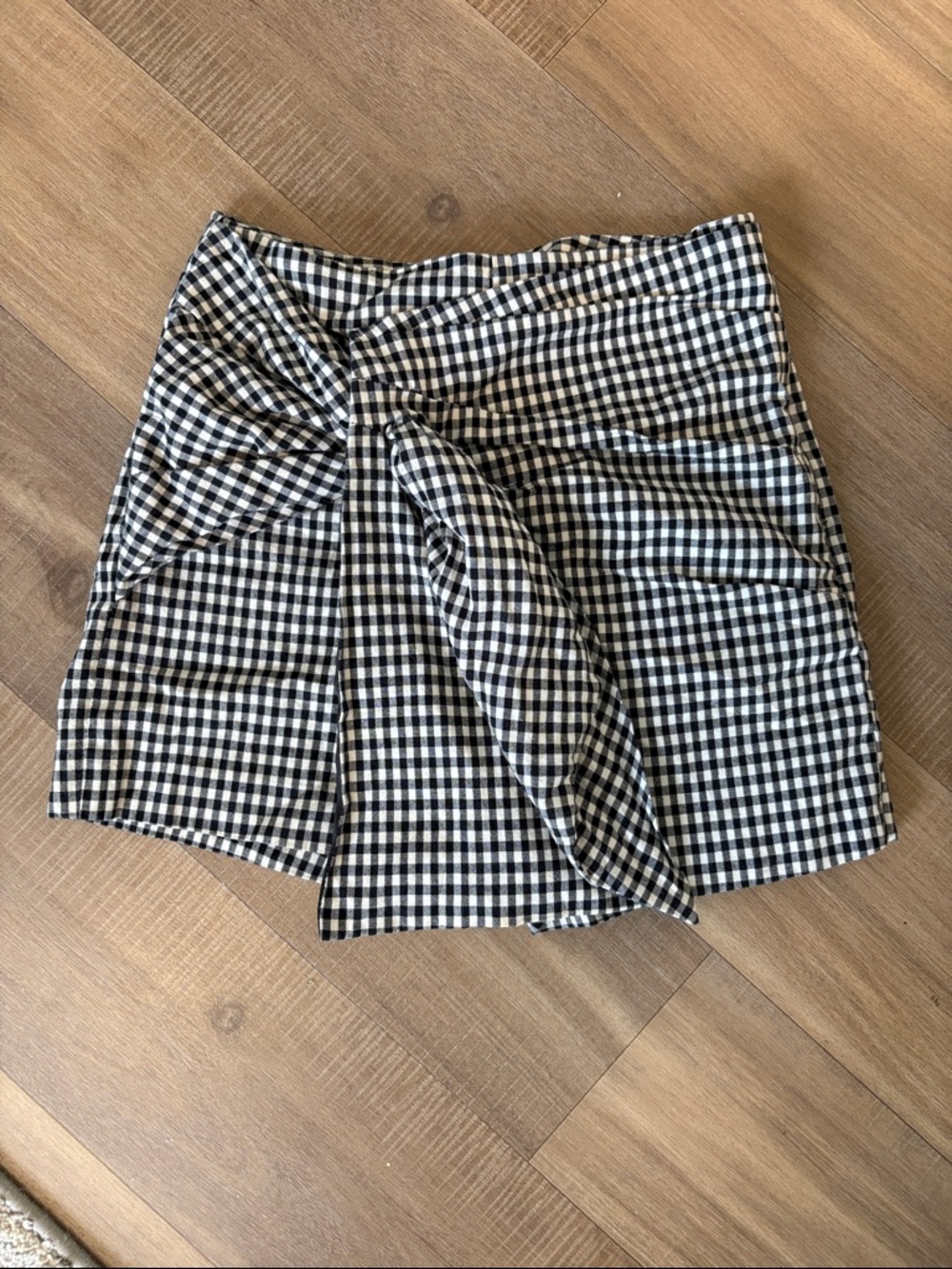 Zara gingham skirt